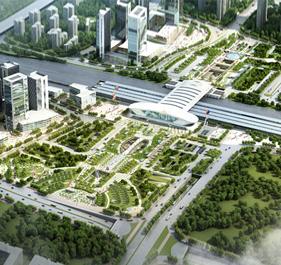 武汉光谷火车站东、西广场土建工程