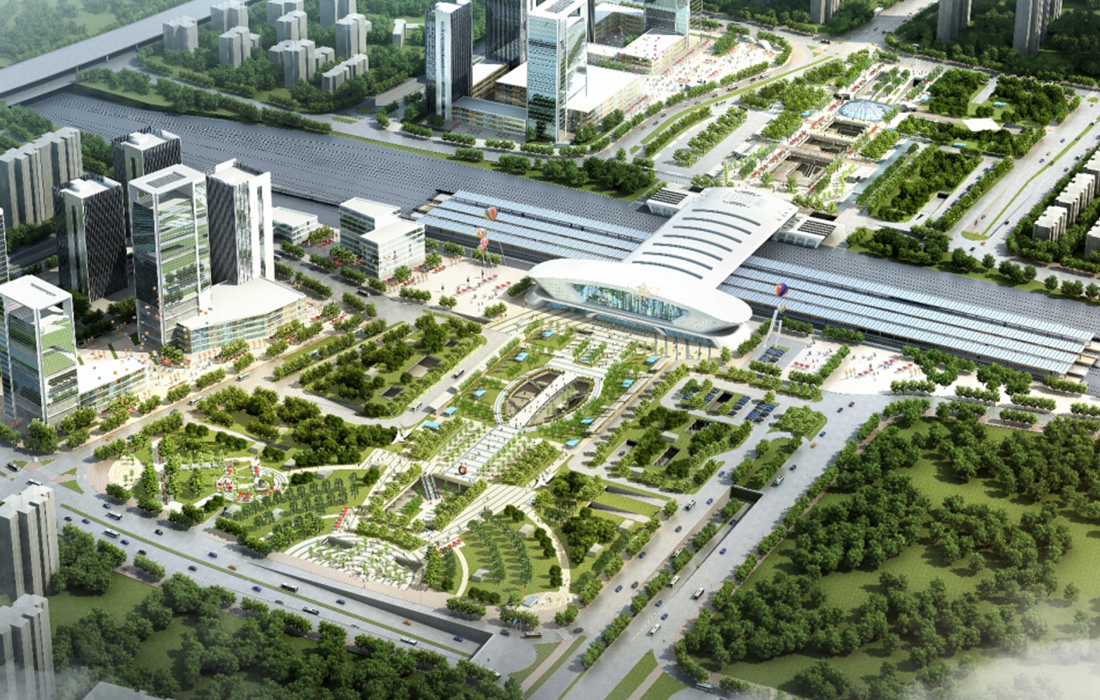 武汉光谷火车站东、西广场土建工程